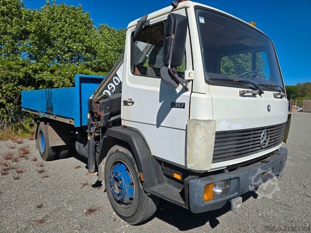 Ανατρεπόμενο φορτηγό MERCEDES-BENZ Ecoliner 1317 / Kipper - Kran Hiab 090