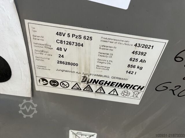 Elektrický 3kolový vysokozdvižný vozík Jungheinrich EFG216k