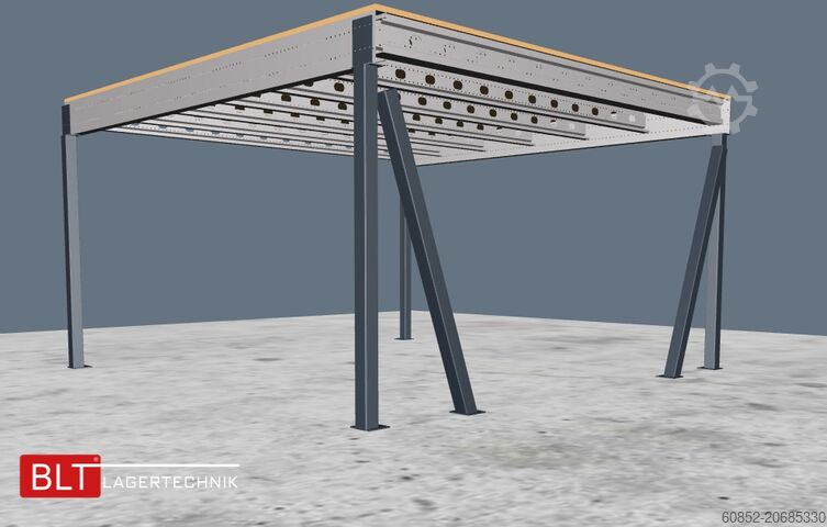 Plattform för lagring 5x5m Lagerbühne , Belastung : 500kg/qm Unterkante: 2,5m , ca. 25qm Systembühne