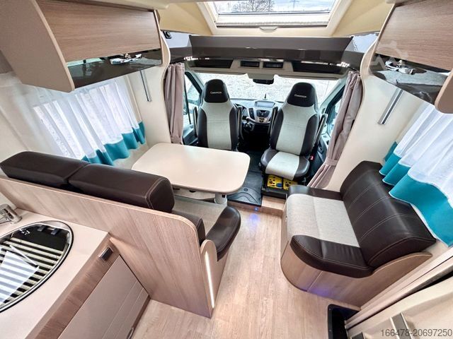 Semi-integrated camper CHAUSSON Flash 718 XLB *Queensbett-Hubbett*