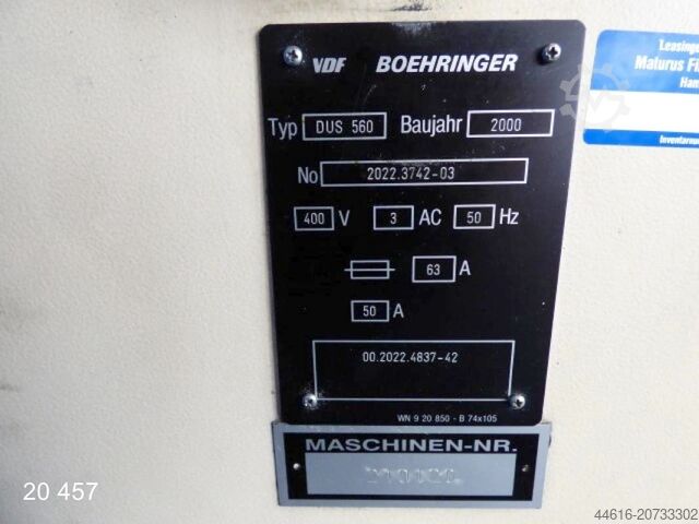 Esztergapad - ciklusvezérlésű BOEHRINGER VDF DUS 560 ti