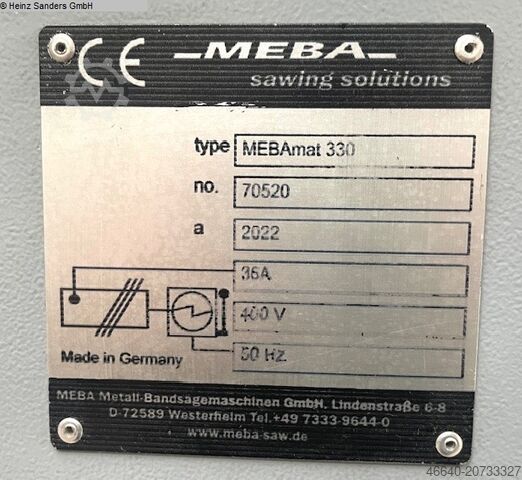 Lintzaag MEBA - VOLLAUTOMAT MEBAmat 330