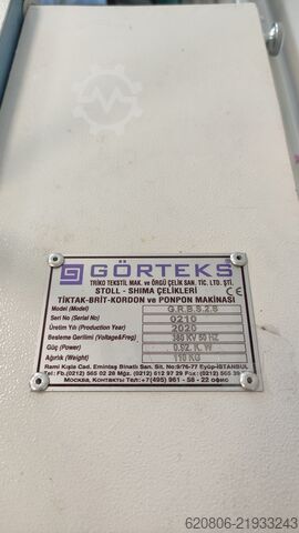 Broderimaskine til fremstilling af snore Görteks Ltd. 