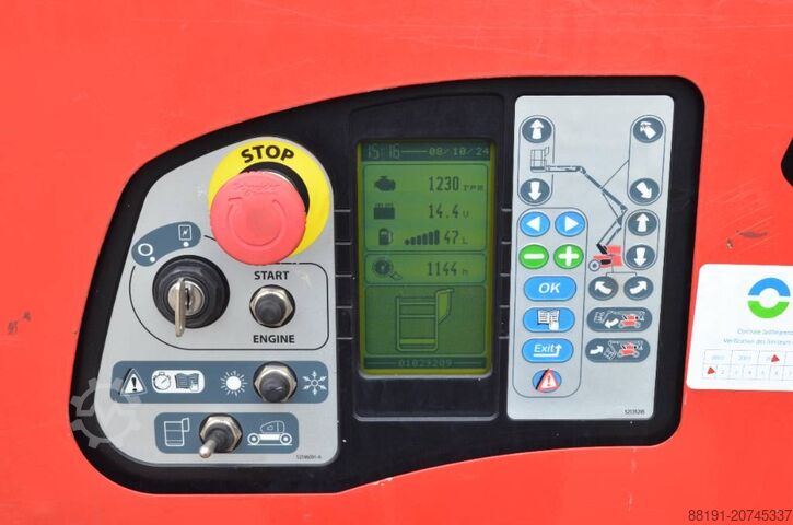 Scharnierende telescopische hoogwerker Manitou ManGo 12