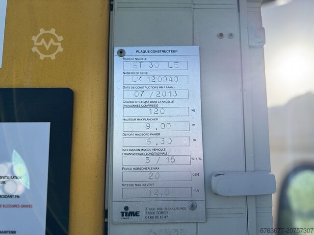 Renault Maxity ET 30 LE Arbeitsbuhne Autohoogwerker 11mtr werkhoogte 2013 67dkm 2400uur RENAULT Maxity ET 30 LE Arbeitsbuhne / Autohoogwerker 11mtr werkhoogte 2013 67dkm 2400uur