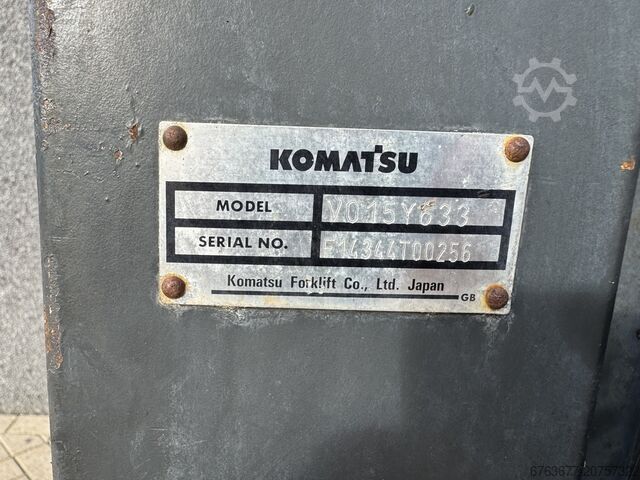 Komatsu FG15HT-20R Duplex 325 Sideshift / Fork Positioner LPG 2006 KOMATSU FG15HT-20R Duplo 325 Sideshift / Vorkversteller LPG 2006