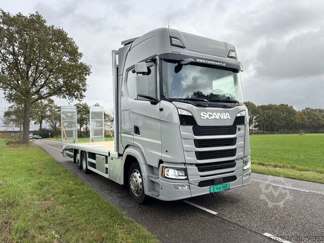 Scania S450 NGS 6X2 Transportador de Maquinaria / Camión Porta-máquinas Euro 6 Automático - Suspensi SCANIA S450 NGS 6X2 Machine Transporter / Oprij Vrachtwagen Euro 6 Automaat - Full Air - 2019 - APK 11-26