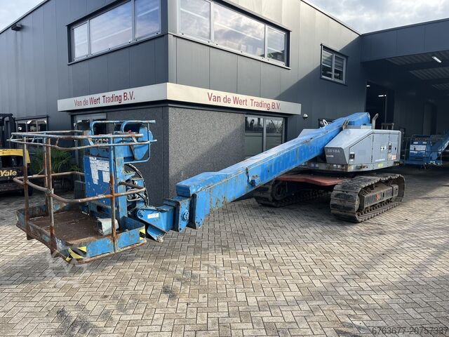 Guseničarska podizna platforma AICHI SR18A, teleskopska platforma, ISUZU dizel, gumene podloge, 2007 AICHI SR18A telescoop hoogwerker ISUZU diesel rubber pads 2007 AICHI