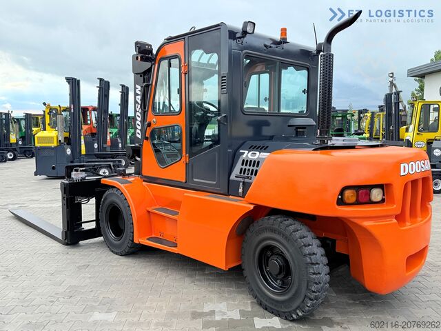 Wózek widłowy czterokołowy DOOSAN 70 / DUPLEX / FORK 2500MM / POSITIONER