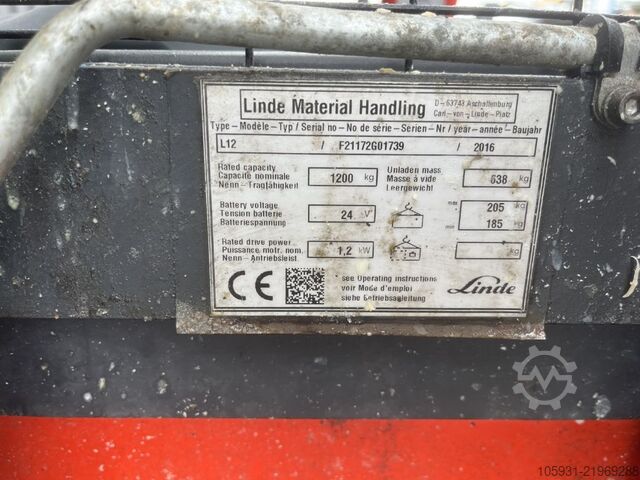 Apilador peatonal Linde L12