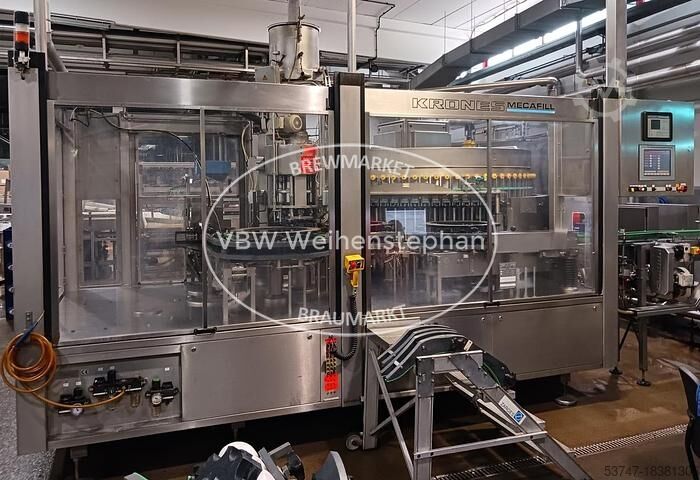 Ligne de remplissage de bouteilles en verre Krones