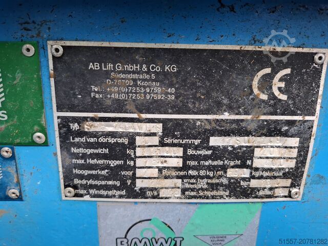 Elevadora de tijera AB Lift S225-12 D4 WDS | 2017