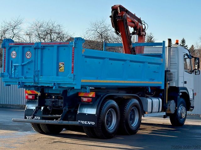 Ανατρεπόμενο φορτηγό VOLVO FM 380 Kipper 5,10 m * ATLAS TEREX 135.2ME-A2