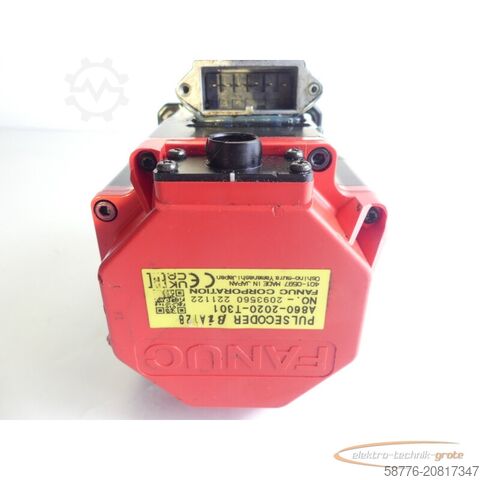 Besturingsunit Fanuc A06B-0061-B003 AC Servomotor SN: C22ZF179D mit Pulsecoder A860-2020-T301