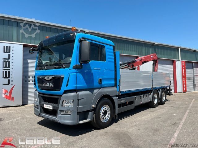 Grúa montada en camión MAN TGX 26.480*HMF-Kran*Lift-Lenkachse*Vollluft*