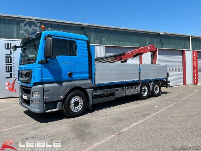 Grúa montada en camión MAN TGX 26.480*HMF-Kran*Lift-Lenkachse*Vollluft*