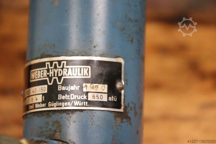 Ruční hydraulické čerpadlo 650 bar s válcem Weber ERGS 40-150 8 t