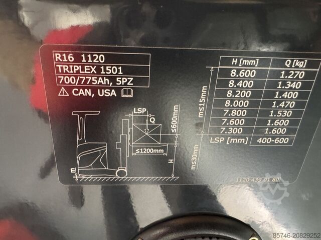 R 16 - * Triplex FFL !! FULL options!! LINDE R 16 -  * Triplex FFL !! FULL options !!