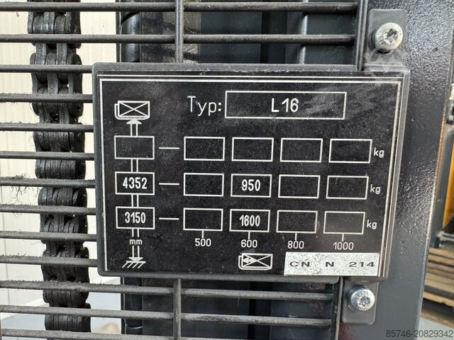 L 16 * DEMO !! Atex Proplan EX 3G / Ζώνη 2 * Triplex FFL !! ΝΕΑ μπαταρία !! LINDE L 16 * DEMO !! Atex Proplan EX 3G / Zone 2 * Triplex FFL !! NEW battery !!