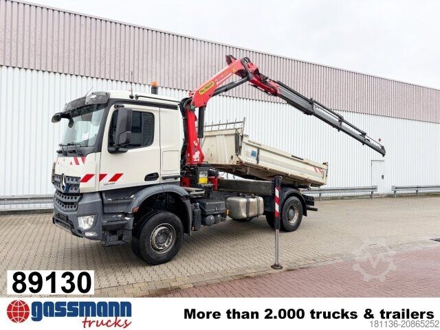 Kipper LKW Mercedes-Benz Arocs 1848 K 4x2, Retarder, Palfinger PK 17001,