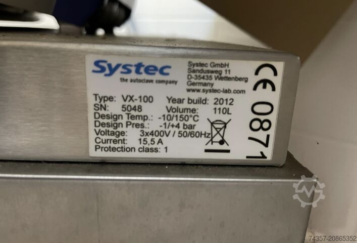 Autoklave Systec VX-100 Systec VX-100