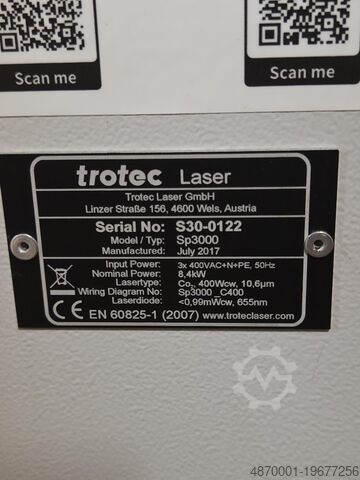 Laser snij-/graveermachine Trotec SP3000 - Large Format
