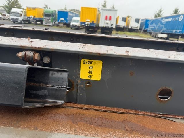 Naczepa z wymienną zabudową KRONE Containerchassis 2x 20`/ 30`/40`/45"