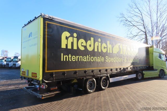 Semi-reboque aberto com lona KRONE 2 Achs Planenauflieger - Ladebordwand