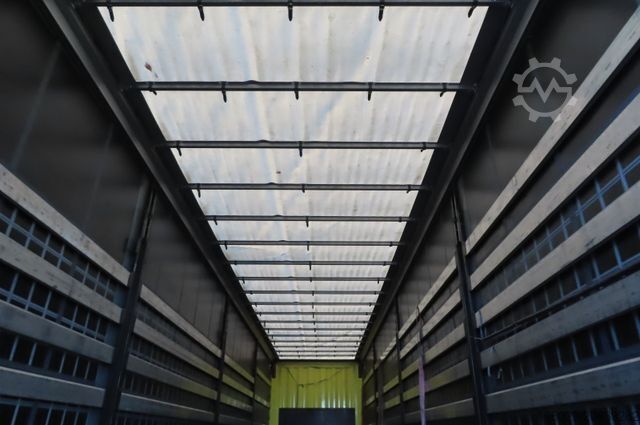 Semi-reboque aberto com lona KRONE 2 Achs Planenauflieger - Ladebordwand