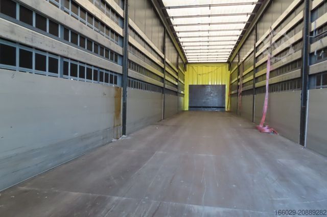 Semi-reboque aberto com lona KRONE 2 Achs Planenauflieger - Ladebordwand