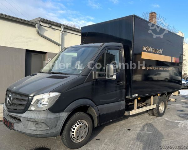 Vrachtwagen met bakwagen MERCEDES-BENZ Sprinter II 513, Koffer, LBW, 3 Sitze, 80
