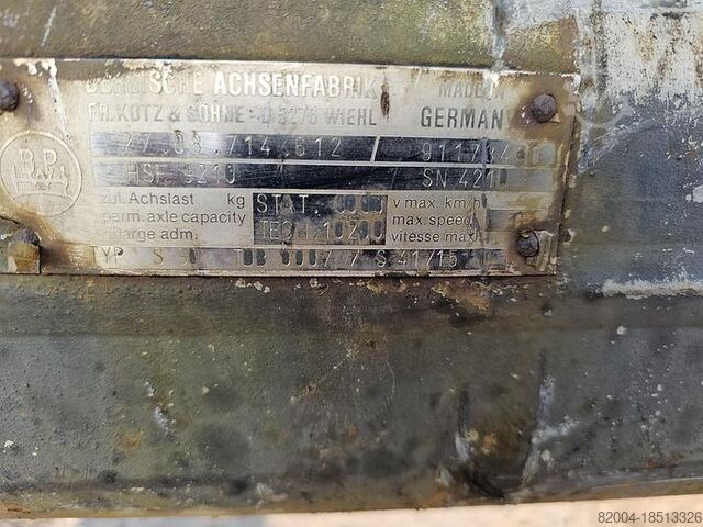 Axel BPW HSF 9210 | TRAILER AXLE | SINGLE TIRE.