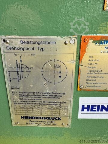 Stół spawalniczy, stół obrotowy, pozycjoner Heinrichsglück 2 Tonnen TC 2
