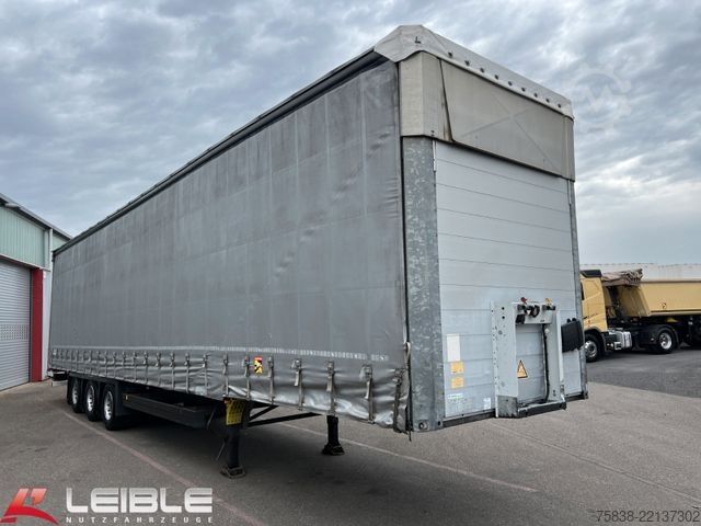 Nyitott ponyvás félpótkocsi SCHMITZ CARGOBULL SCS 24*Varios Mega Tautliner*Hubdach*