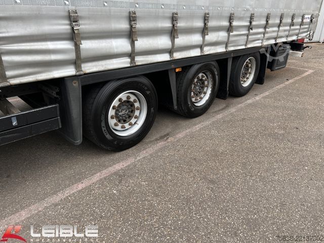 Nyitott ponyvás félpótkocsi SCHMITZ CARGOBULL SCS 24*Varios Mega Tautliner*Hubdach*