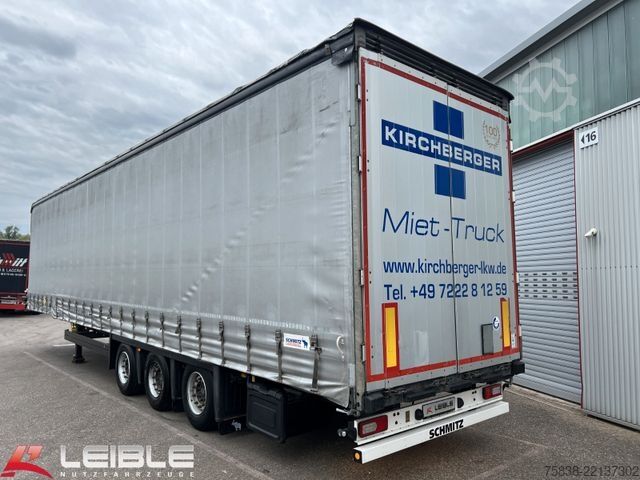 Nyitott ponyvás félpótkocsi SCHMITZ CARGOBULL SCS 24*Varios Mega Tautliner*Hubdach*