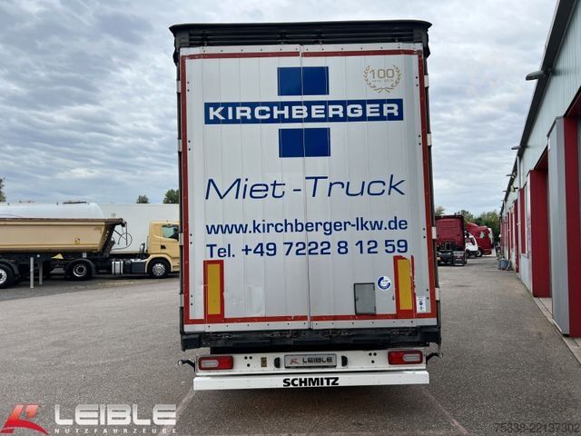 Nyitott ponyvás félpótkocsi SCHMITZ CARGOBULL SCS 24*Varios Mega Tautliner*Hubdach*