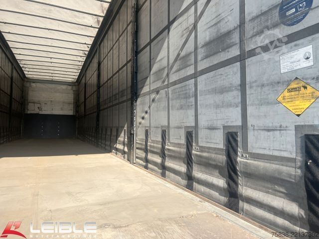 Nyitott ponyvás félpótkocsi SCHMITZ CARGOBULL SCS 24*Varios Mega Tautliner*Hubdach*