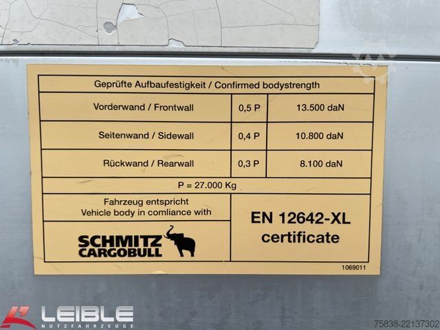Semirremolque abierto con toldo SCHMITZ CARGOBULL SCS 24*Varios Mega Tautliner*Hubdach*