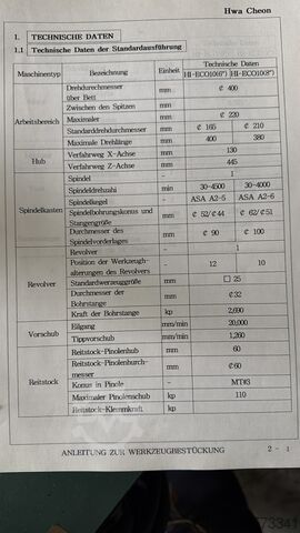 Tornio CNC HWACHEON HI ECO 21HS