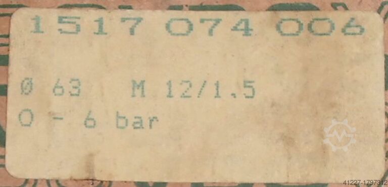 Pressure valve VDO 0-6 bar