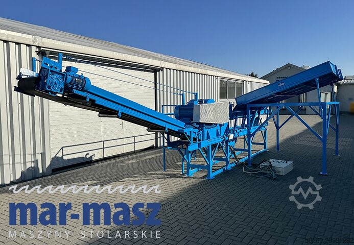 Hackschnitzler/Holzhäcksler für Schnittreste ŻENO ZTH 400/500 E 130 wibrorynna i taśmociąg