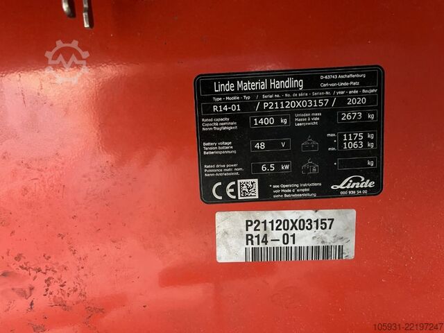 Reach truck Linde R14-01