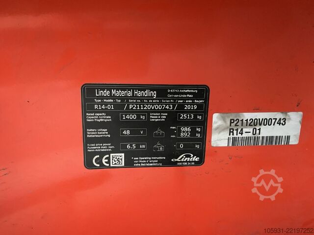 Reach truck Linde R14-01