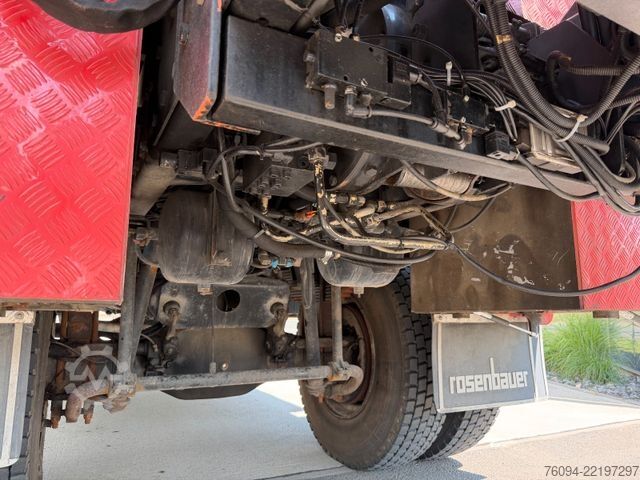 Vrachtwagen met bakwagen MAN 17.232 4x4 KRAN SEILWINDE Kran und LKW