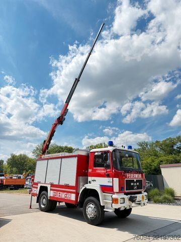 Speciale doeleinden vrachtwagen MAN 17.232 4x4 KRAN SEILWINDE Kran und LKW