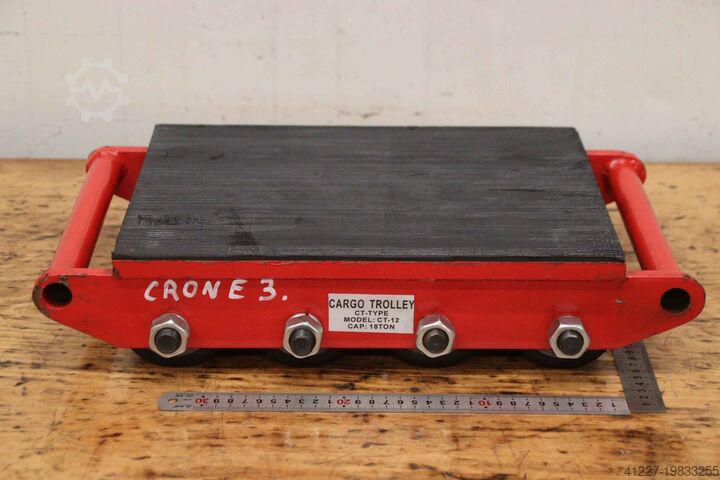 Machine transport roller 18 t Cargo Trolley** CT-12