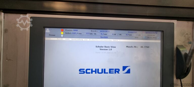 Hidraulikus prés/ipari robot SCHULER SHC 1000
