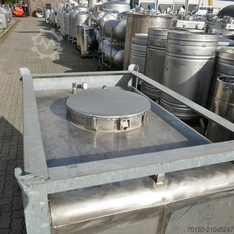 1000 liters behållare tillverkad av V2A  9755