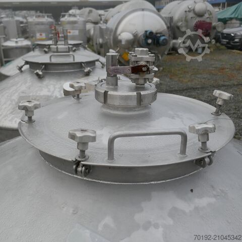 Κωνικό φαρμακευτικό δοχείο 800 λίτρων από ανοξείδωτο ατσάλι V4A  9730